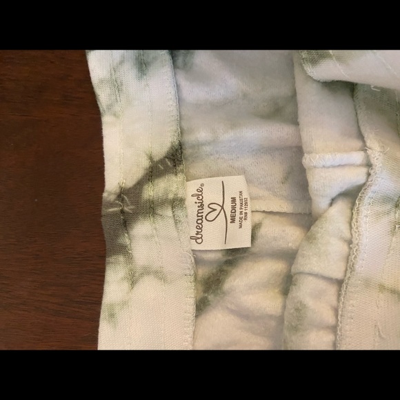 Green tie-dye sweatpants barely worn no stains - Picture 2 of 3